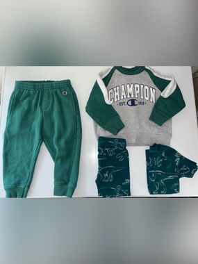 2T Boys Champion Sweat Outfit and PJ Bundle